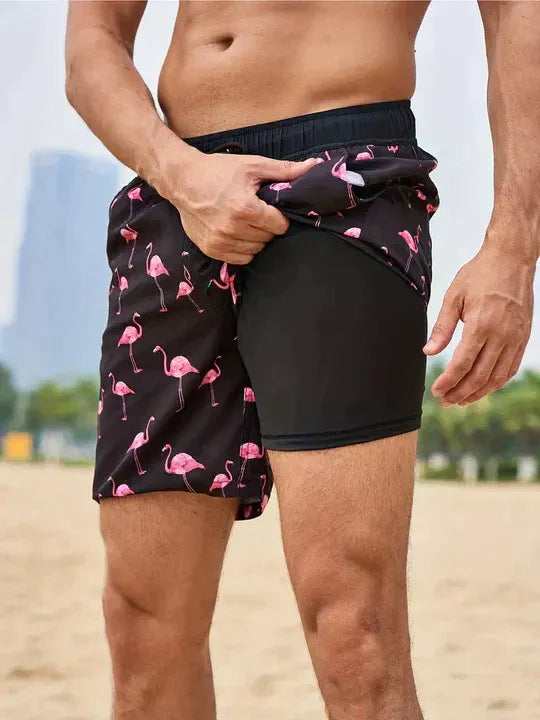 Men’s Athletic Swim Shorts | Compression Lined