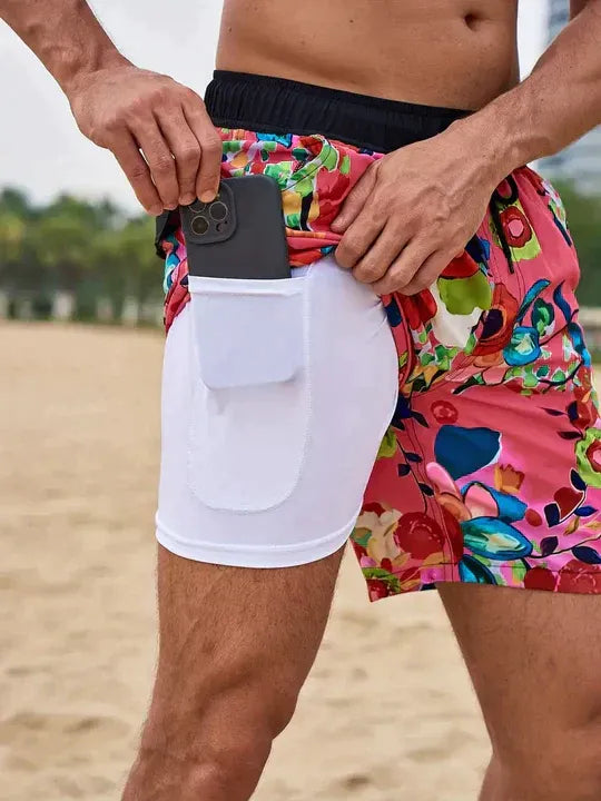 Men’s Athletic Swim Shorts | Compression Lined
