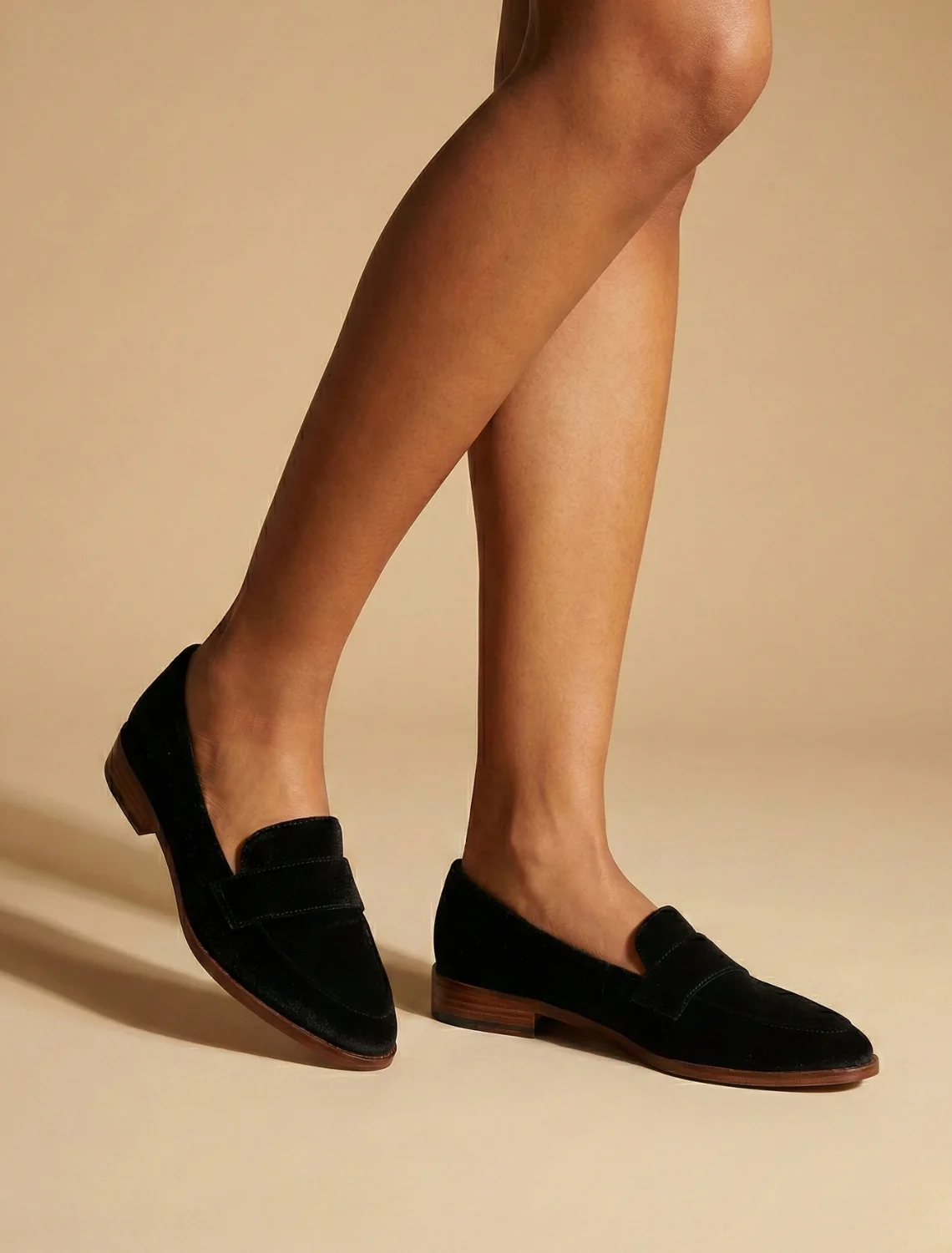 Women's Balck Penny Loafers
