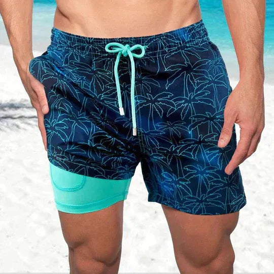Men’s Athletic Swim Shorts Compression Lined